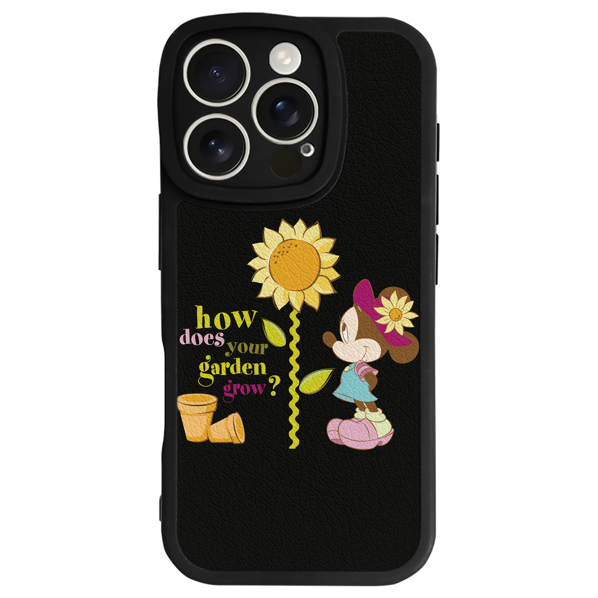 （画像用） ミッキーマウス Mickey Mouse 【iPhone 16シリーズ対応】シリコンスマホケース（レザー調） 材質：シリコン